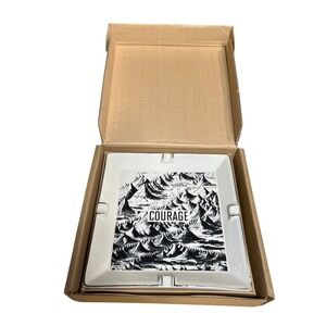 IZOLA Courage Catchall Ash Tray Porcelain Decorative Home Decor Historic Art